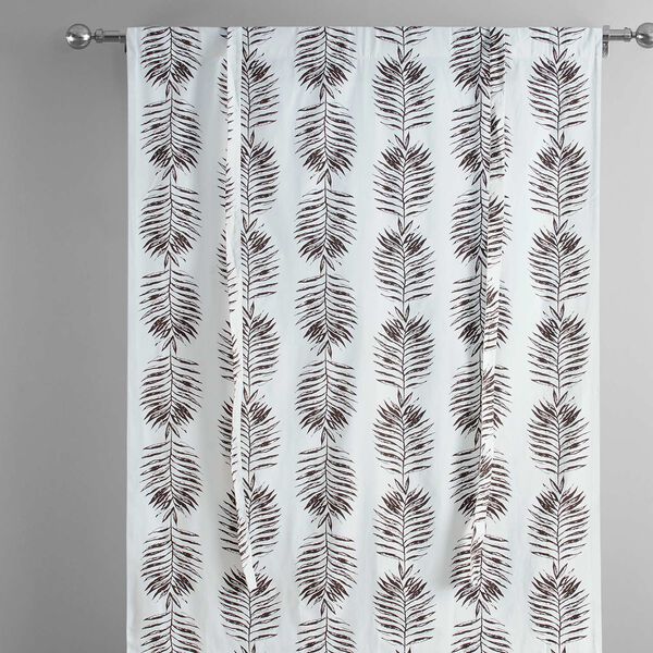 Sago Nut Brown Printed Cotton Tie-Up Window Shade Single Panel, image 6
