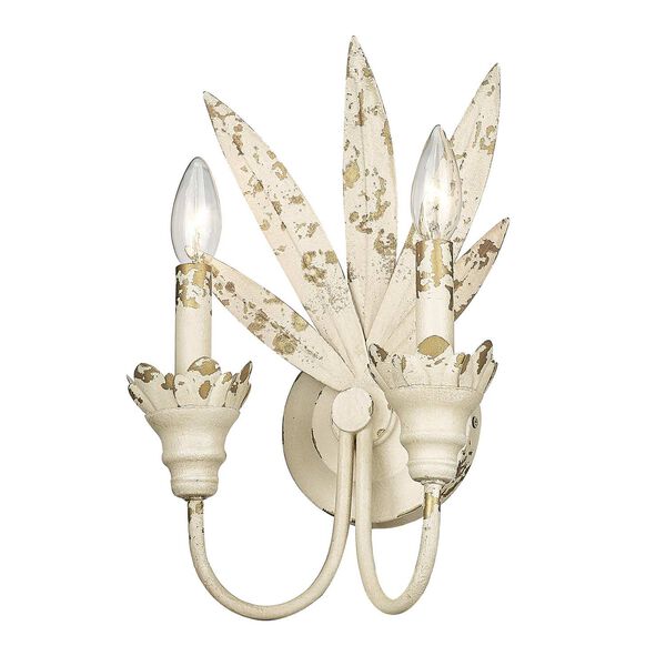 Lillianne Antique Ivory Two-Light Wall Sconce, image 2