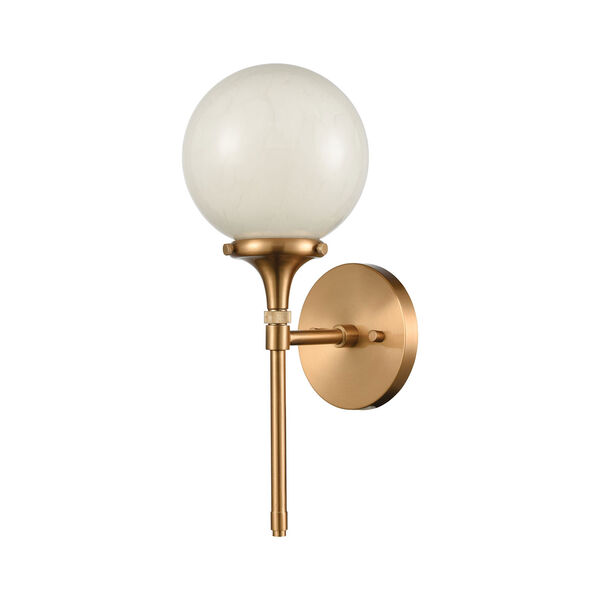 Beverly Hills Satin Brass One-Light Wall Sconce, image 3