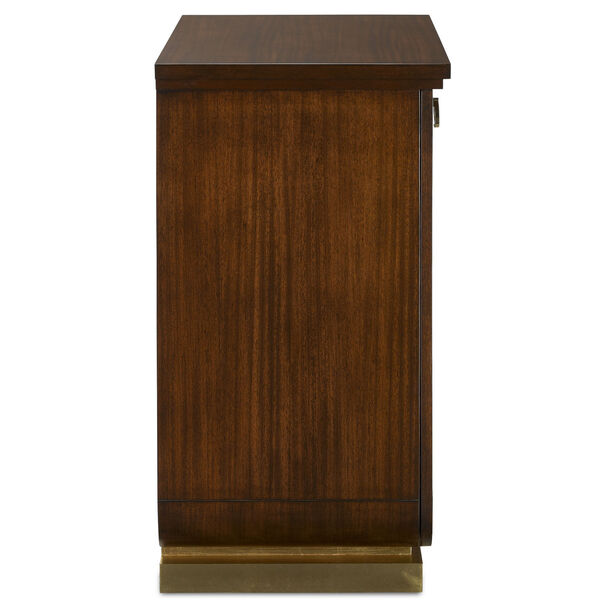 Zoe Walnut and Gold Cabinet, image 4