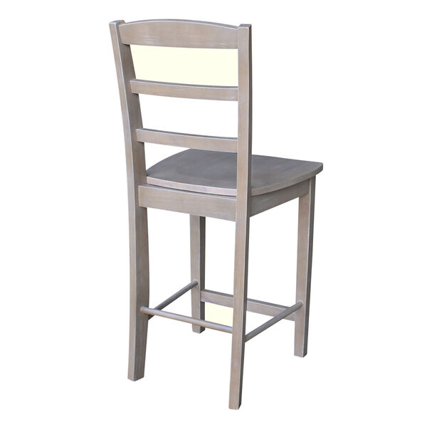 Madrid Counterheight Stool in Washed Gray Taupe, image 2