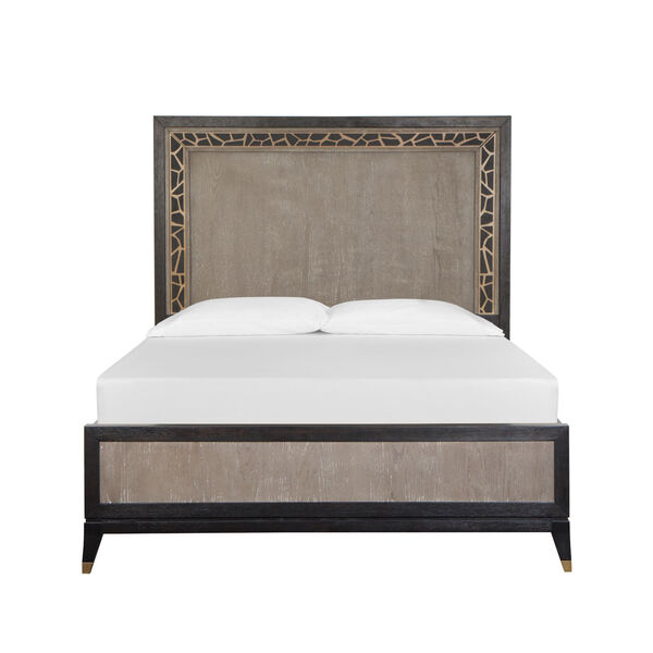 Ryker Nocturn Black and Coventry Gray Complete Panel Bed, image 3