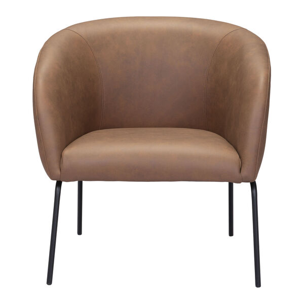 Quinten Vintage Brown and Gold Accent Chair, image 4