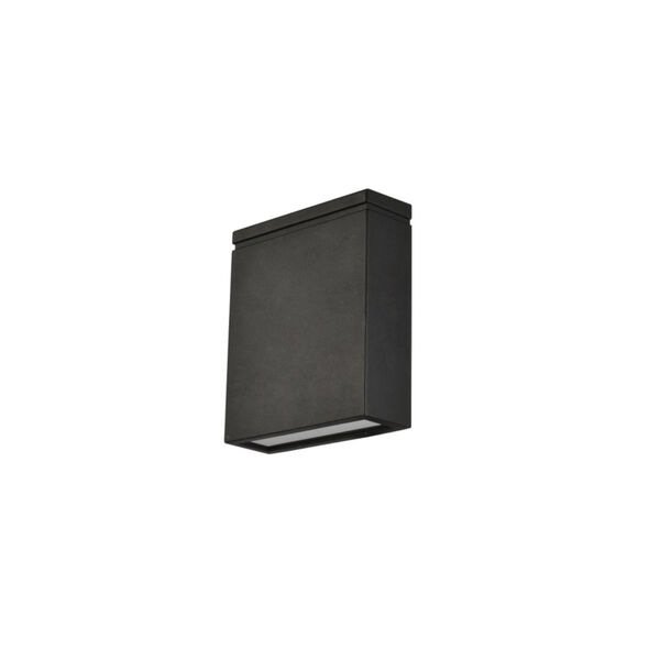 Raine Black 150 Lumens 12-Light LED Outdoor Wall Sconce, image 2