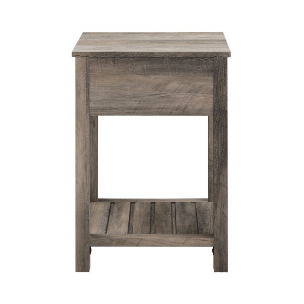 Gray Single Drawer Side Table, image 5
