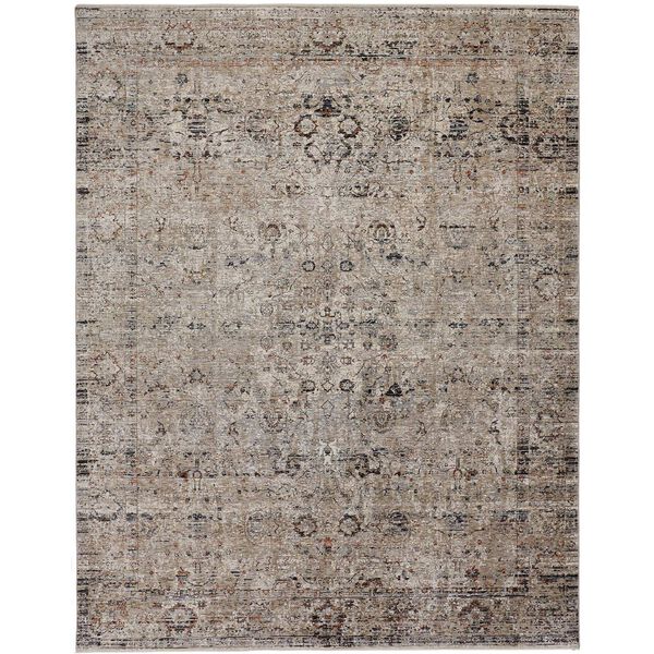 Caprio Taupe Ivory Gray Area Rug, image 1