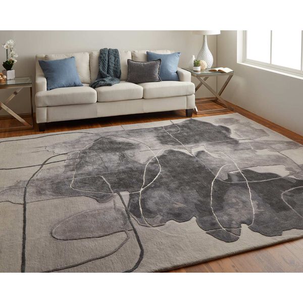 Anya Ivory Gray Taupe Rectangular 3 Ft. 6 In. x 5 Ft. 6 In. Area Rug, image 4