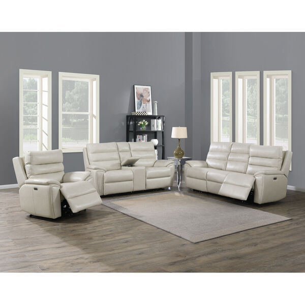 Duval Ivory Upholstery Sofa with Loveseat and Chair Set, image 1