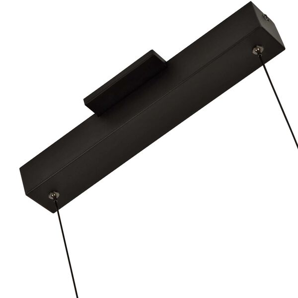 Ellegi Black Adjustable Six-Light Integrated LED Island Chandelier, image 6