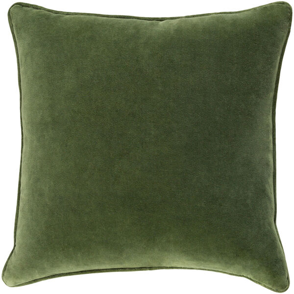 Safflower Ally Olive Green 18 x 18 In. Pillow with Poly Fill, image 1