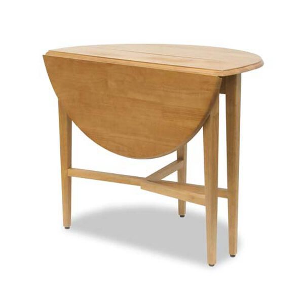 42-Inch Round Drop Leaf Table, image 1