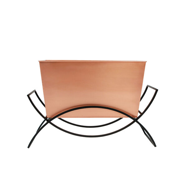 Odile Copper Plated Planter with Flower Box, image 6