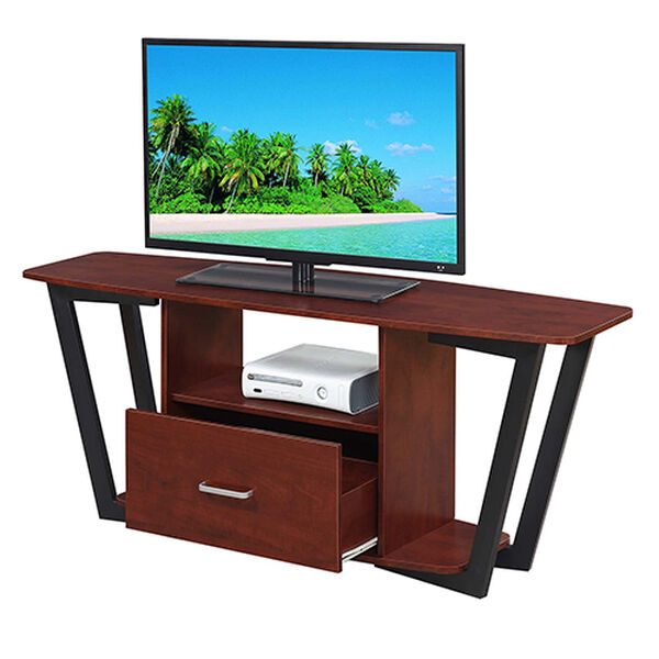 Graystone Cherry 60-Inch TV Stand with Black Frame, image 2