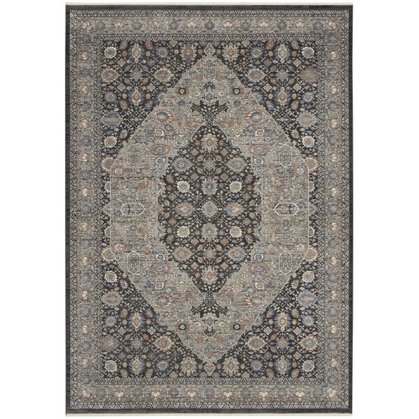 Starry Nights Gray Blue Area Rug, image 1