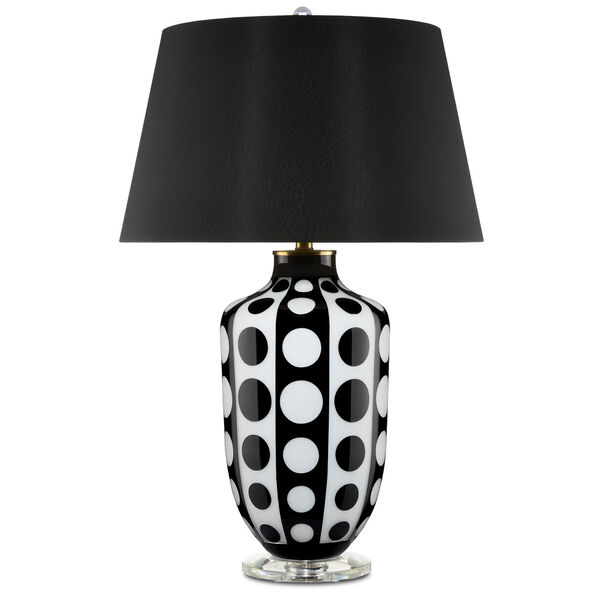 Cicero Black and White One-Light Table Lamp, image 2