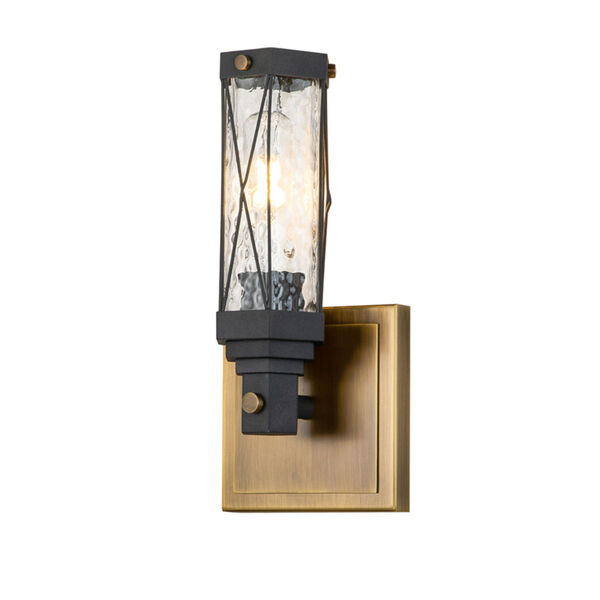 Abbey Antique Brass One-Light Wall Sconce, image 1
