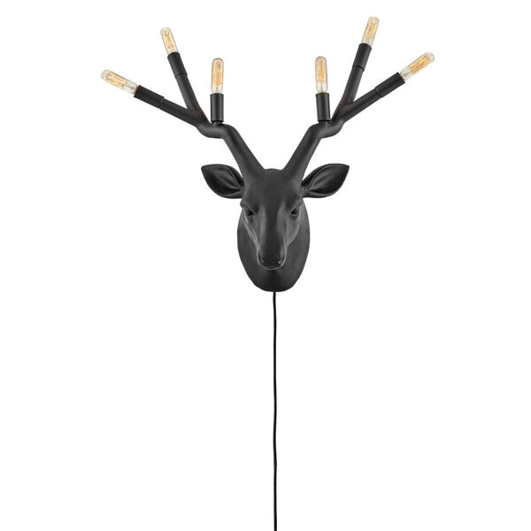 Stag Black Six-Light Plug-In Wall Sconce, image 3