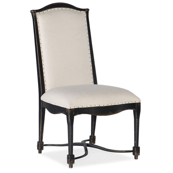 Ciao Bella Black 43-Inch Upholstered Back Side Chair, image 1