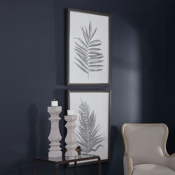 Silver Ferns Print, Set of Two, image 1