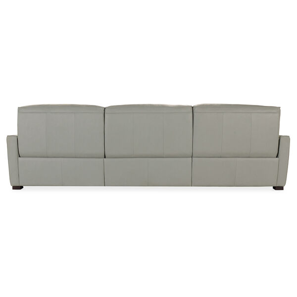 Gray Reaux Power Motion Sofa with Right Facing Chaise and Two Power Recliners, image 2