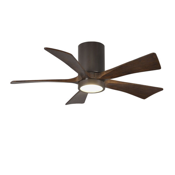 Irene-5HLK Textured Bronze 42-Inch Ceiling Fan with LED Light Kit and Walnut Tone Blades, image 3