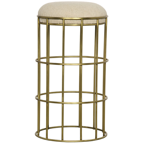 Ryley Metal with Brass Finish Counter Stool, image 1