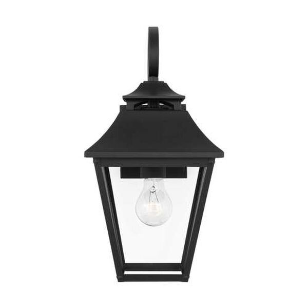 Galena Textured Black Eight-Inch One-Light Outdoor Wall Mount, image 1