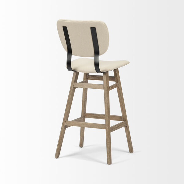Haden Brown Upholstered Seat Bar Height Stool, image 5