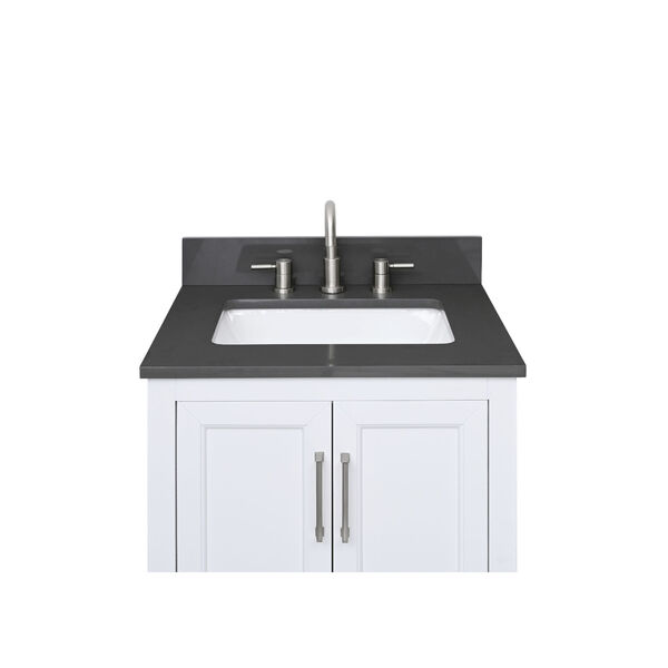 Lotte Radianz Ural Gray 25-Inch Vanity Top with Rectangular Sink, image 4