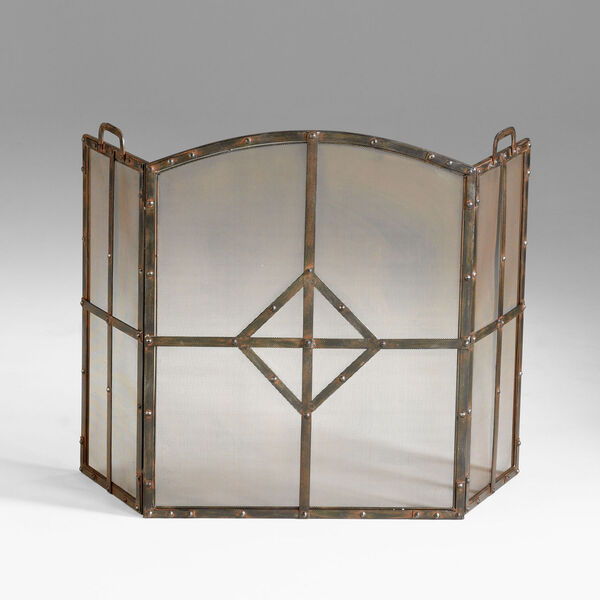 Lincoln Raw Steel Fire Screen, image 1