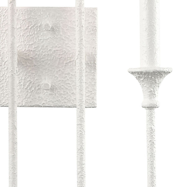Edward Dry White Two-Light Wall Sconce, image 4
