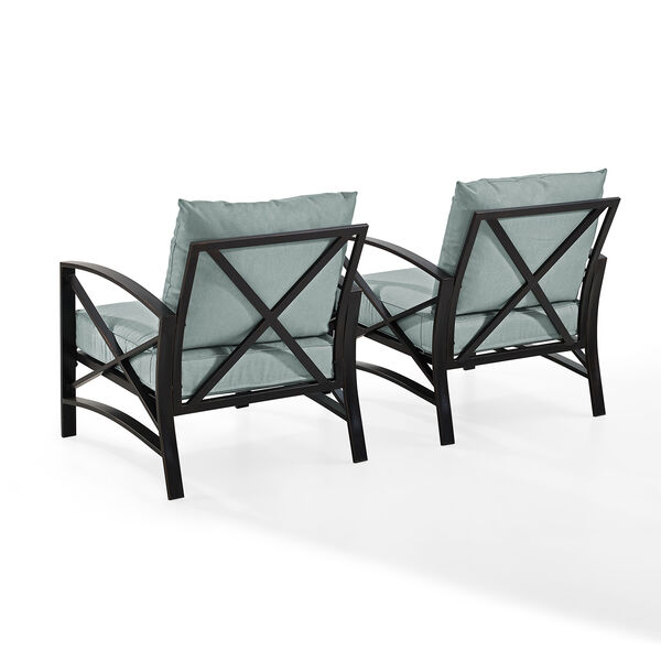 Kaplan 2 Piece Outdoor Seating Set With Mist Cushion -  Two Outdoor Chairs, image 3