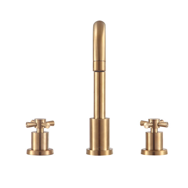 Messina Matte Gold 8-Inch Widespread Bath Faucet, image 1