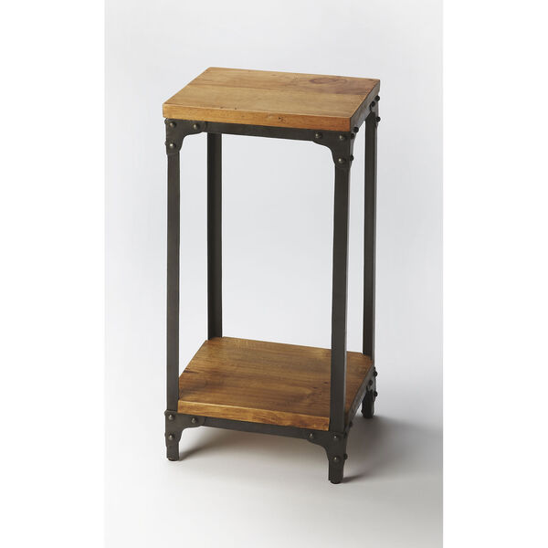 Grimsley Wood and Iron Pedestal Stand, image 1