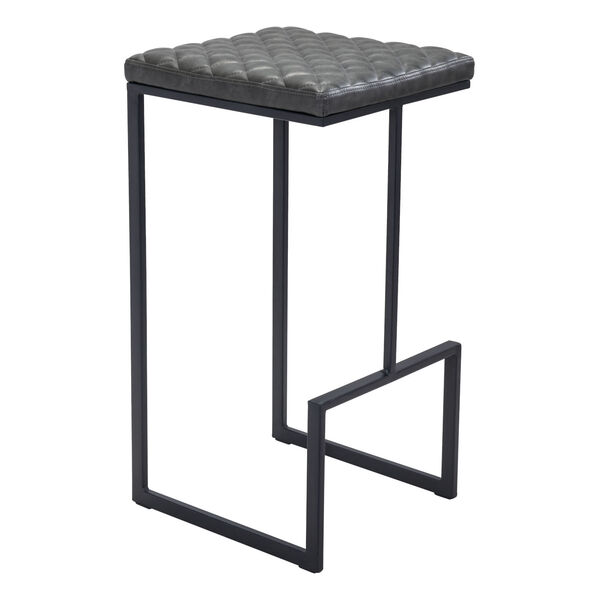 Element Gray and Black Barstool, image 1