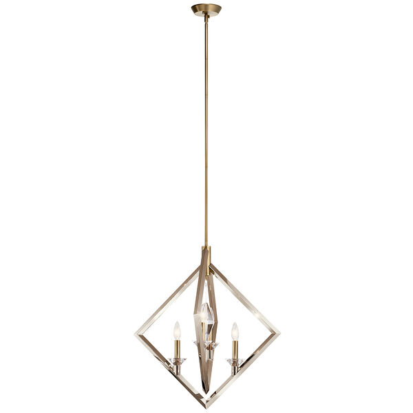 Layan Polished Nickel Four-Light Chandelier, image 2