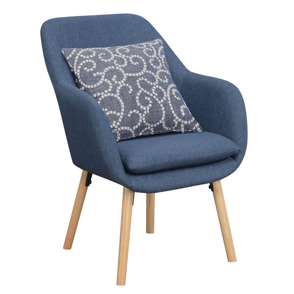 Charlotte Blue Accent Chair, image 2