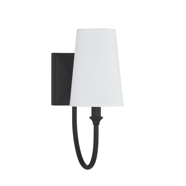 Cameron Matte Black One-Light Wall Sconce, image 2