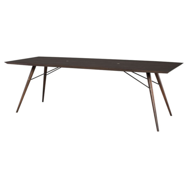 Piper Black and Walnut 95-Inch Dining Table, image 1