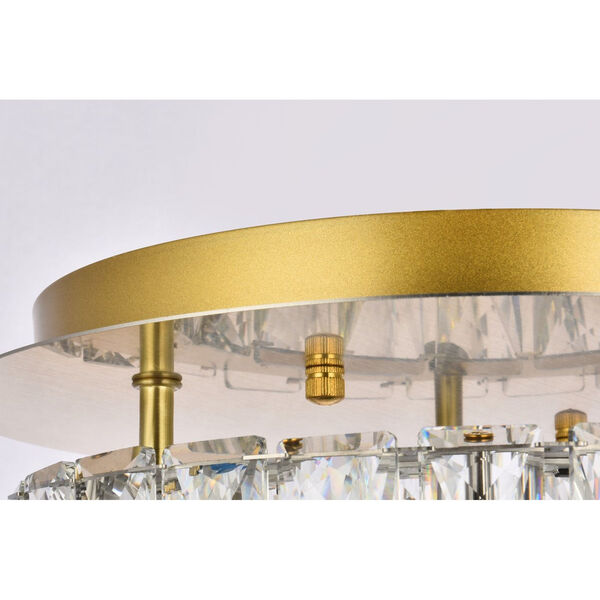 Monroe Gold 12-Inch Integrated LED Flush Mount, image 6
