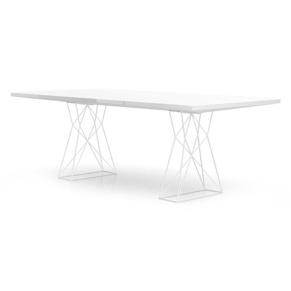Carroll Glossy White 87-Inch Table, image 2