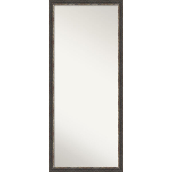 Bark Brown 28W X 64H-Inch Full Length Floor Leaner Mirror, image 1