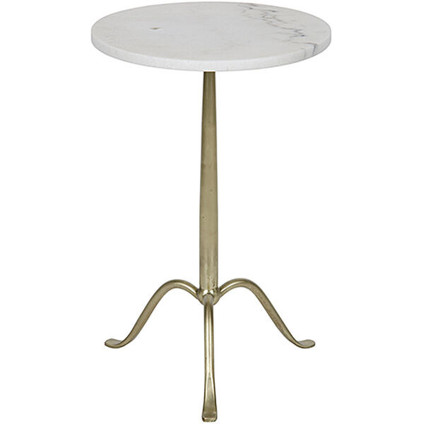 Cosmopolitan Antique Brass Side Table, image 1