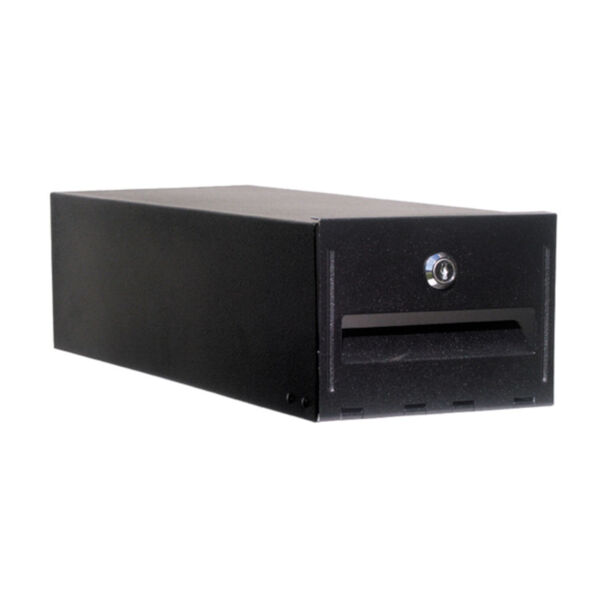 Classic Curbside Mailbox Black Mailbox with Locking Insert and Wellington Direct Burial Mailbox Post Smooth, image 5