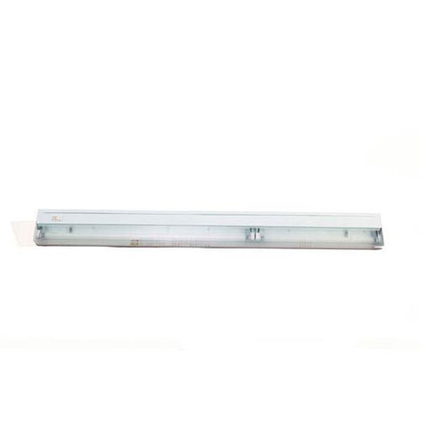 Gloss White Two-Light Undercabinet Fixture, image 1