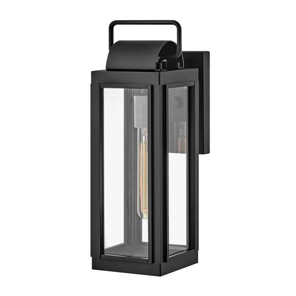 Sag Harbor Black 16-Inch One-Light Outdoor Wall Mount, image 1