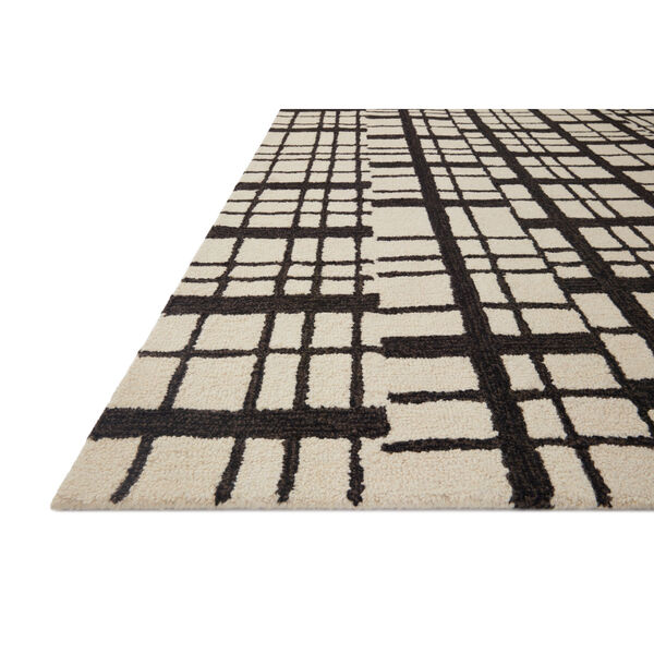 Chris Loves Julia Polly Black and Ivory Area Rug, image 3