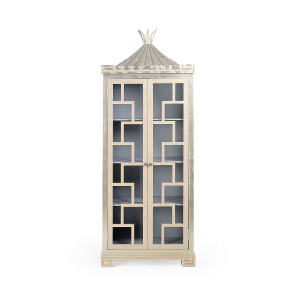 Gray and Silver Palm Beach Cabinet, image 2