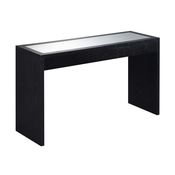 Northfield Black Honeycomb Particle Board Mirrored Console Table, image 5