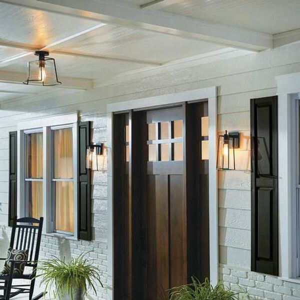 Cere Matte Black Nine-Inch One-Light Outdoor Wall Sconce, image 2